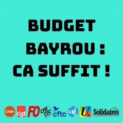 Budget : les sacrifices pour le monde du travail ça suffit !