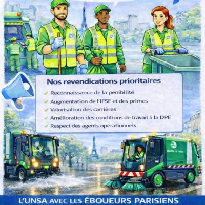 DPE : mobilisés pour les éboueurs parisiens !