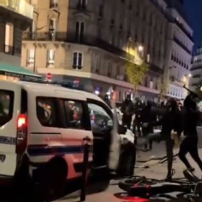Émeutes du 17 octobre : véhicule de la police municipale attaqué !